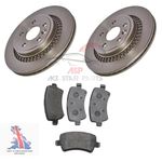 FOR VOLVO XC60 REAR BRAKE DISCS AND PADS SET NEW (2008-2016) 302MM VENTED