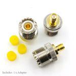 SMA Female to SO239 RF Adaptor, UHF PL259 Socket, ideal for Baofeng or Wouxun.