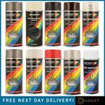 MOTIP HIGH TEMP HEAT RESISTANT SPRAY PAINTS 400ML BLACK BEIGE RED GREY WHITE NEW