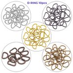 D Rings Metal Loops Buckle Webbing For Bag Straps Dog Collar Crafts 10pcs