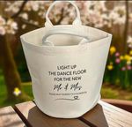 Personalised Wedding Foam Glow Stick Trug & Basket