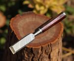 40mm Damascus Steel Chisel | Handmade Woodworking Carving Joinery Tool | Jayger