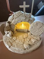 He Has Risen Tomb The Resurrection Jesus Christ Tealight Candle Holder Easter