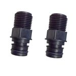 2X For Jabsco Flojet / Flojet 1/2" npt adaptors 19mm qc x 1/2" Pump port adaptor