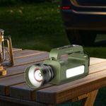 Ultra-Bright Solar LED Searchlight Torch Floodlight USB Rechargeable Lamp