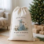Personalised Large Christmas Sack - Baby Boys 1st Christmas Keepsake