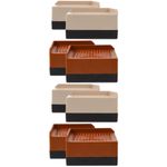 8Pcs Reusable Plastic Bed Risers Furniture Lifts for Couch Sofa Desk Legs