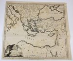 1800 Conder Original Antique Map ISRAEL Egypt Libya Middle East Greece Syria