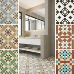 Vinyl Flooring Kitchen Lino Roll Victorian Patterned Tile Effect Cushioned Sheet