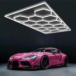 14Pack Hexagon Hex LED Lighting Car Detail Home Garage Workshop Retail Honeycomb