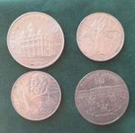 Set  4 coins: "1 RUBLE USSR" - "5 RUBLES USSR"