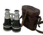 Antique Negretti & Zambra London Binoculars Opticians to the Queen + Case