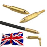 6X 125gr Copper Whistle Arrowheads Screw Tips Archery Target Practice Shooting