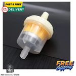 Inline Fuel Filter 6mm 1/4" for Motorcycle Mower Generator Small Engine Petrol