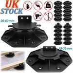 10-50X Adjustable Decking Pedestal Riser Foot Bearing Support 18-30mm 30-60mm UK