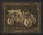 DE DION BOUTON 1903 CLASSIC CAR BERNERA ISLANDS 22k GOLD LEAF STAMP