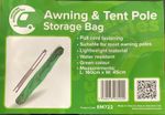 Awning & Tent Pole Storage Bag 160cm x 40cm Green EM722 Camping Caravan