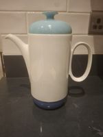Rosenthal Odine Blue white Duo Shape Porcelain Coffee Pot Never Used 9.25"x8"
