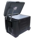 electriQ 45 Litre Portable Electric Coolbox with Wheels - Black eiQ45LCOOLBOXVE