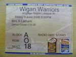 Rugby Match Ticket- 2006 Engage Super League XI- LEEDS RHINOS- WIGAN WARRIORS