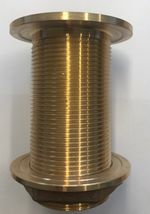 Bronze Skin Fitting - THRU HULL -* SIZES 1/2" 3/4" 1" 11/4" 1 1/2" 2" 3" 4" BSP 