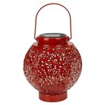 Solar Lanterns for Garden 18cm x 15cm Red X 1