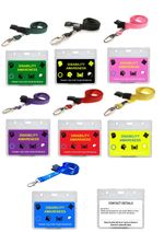 Hidden Disability Lanyard Awareness Symbols Cards In Waterproof Pocket