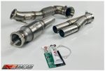 Audi RS3 8V 100mm to 90mm (4" to 3.5") Downpipe with Hi-Flo 100cell Sports Cat