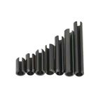 Steel M5 M6-5mm 6mm Black Slotted Spring Tension Pins Sellock Roll Pins DIN 1481
