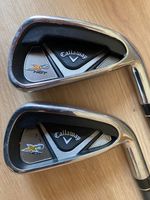 Callaway X2 Hot 3 and 4 irons featuring 55g blue graphite shafts. Rarely used
