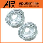 2x Front Wheel Rim 4 1/2" x 16" for Massey Ferguson 25 35 35X 40 65 135 Tractor