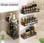 2 Spice Herb Jar Rack Holder For Kitchen Door Cupboard Storage Wall Mounted