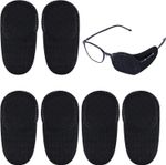 6x Soft Reusable Eye Patches for Glasses | Left & Right Eye Cover | Black Non-Wo