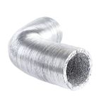 Aluminium Foil Flexible Ducting Hose Flex Duct Ventilation Hydroponic All Sizes