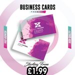Business Cards Personalised Printed 400gsm Business Cards Single Or Double Sides