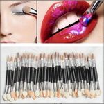 Disposable Make-Up Eye Shadow Sponge Lip Double Sided Brush Applicator Cosmetic