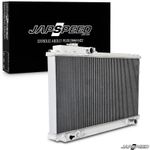 JAPSPEED 50mm ALUMINIUM ALLOY RADIATOR RAD FOR TOYOTA SUPRA MK4 2JZ JZA80 93-02