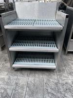 Stainless Steel Under Counter Glass Shelves. Used.