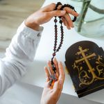 Large Luxury Rosary with JOHN Paul II CRUCIFIX | Baltic Amber & Sterling Silver