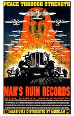 Man's Ruin Records Poster 1996 Kozik Peace Through Strength Melvins Sex Pisto...