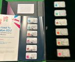 The Road to London 2012 Olympics Silver Commemorative Ingot Collection