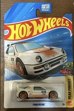 Hot Wheels Ford RS200 white Gulf  Dollar Tree American exclusive sealed rare.
