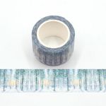 2 Rolls The Snow Forest Theme Glitter Washi Tape Sparkly 30mm Wide x 3 Meters
