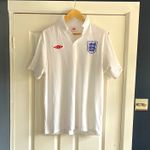 Umbro England Home Shirt 2010 FIFA World Cup White XL Short Sleeve 1 Star