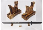 Handcrafted Wooden Sword stand "pods" rack, holder,  any size Samurai Sword