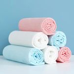 5PCS Cotton Baby Gauze Diapers Reusable Newborn Nappy Soft Washcloth 45x43cm