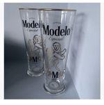 Modelo Pint Glass X 2 BN original glass