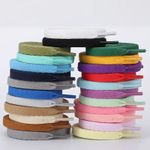 Flat Shoe Laces Boots Trainers Skate Football Coloured Shoelaces Adult Kids