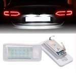 2x LED License Number Plate Light Lamps For Audi A3 S3 A4 S4 B6 B7 A6 S6 A8 Q7