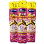 3 x Johnsons 4Fleas Household Flea Spray - 18 Months Protection - Includes IGR